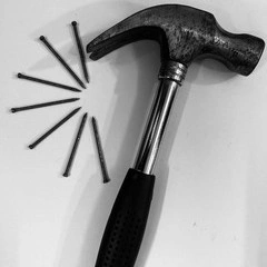 Claw hammer for construction work